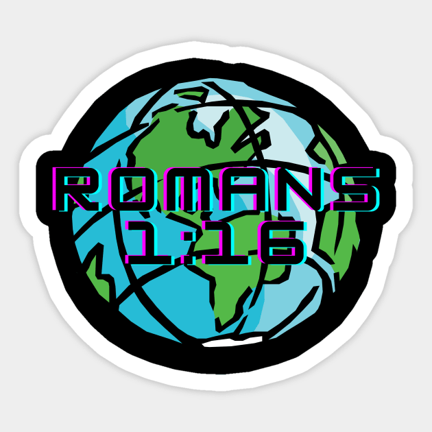 Romans 1:16 Sticker by String Cheeze Design Co.